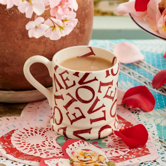 LOVE Polka Red 1/2 Pint Mug