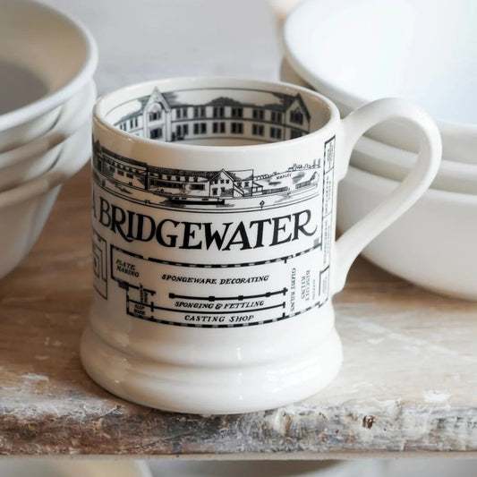 EB Factory Plan 1/2 Pint Mug-Emma Bridgewater-Emma Bridgewater Pottery-Joanne Hudson Basics