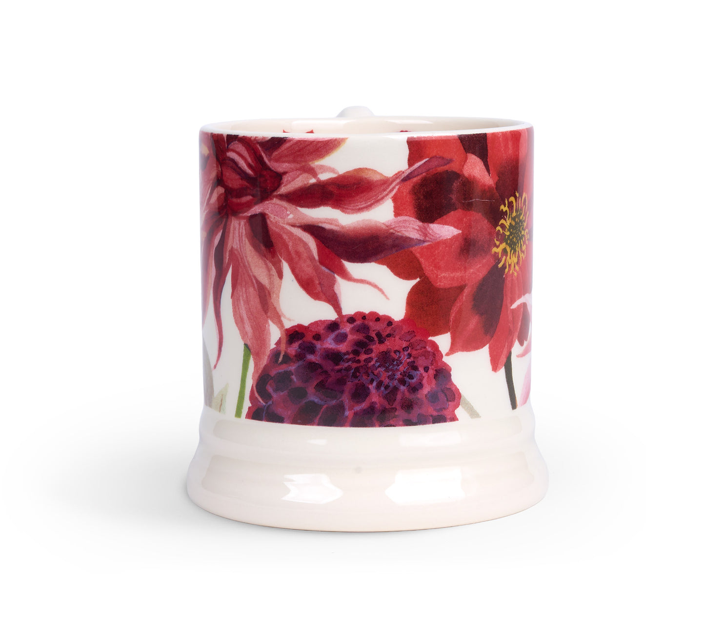 Red & Pink Dahlia 1/2 Pint Mug