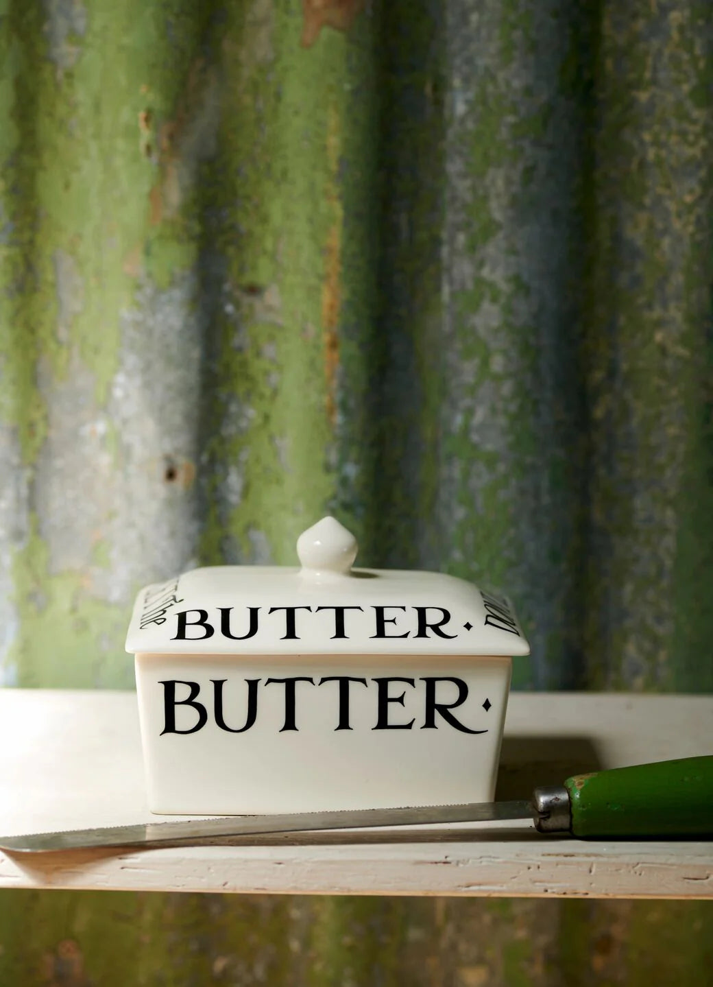 Black Toast Butter Dish-Emma Bridgewater Pottery-Joanne Hudson Basics