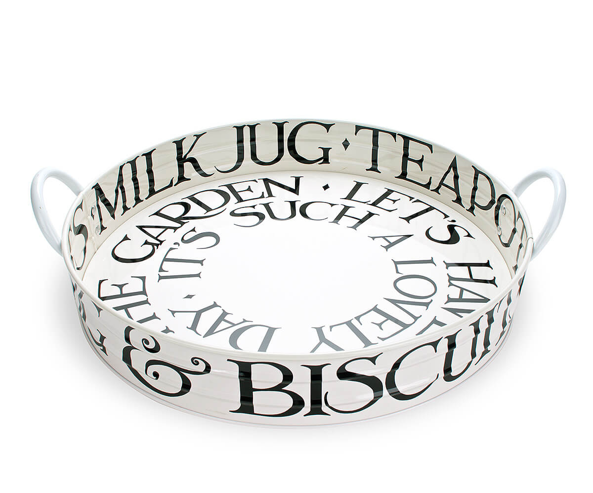 Black Toast Large Metal Tray-Emma Bridgewater-Emma Bridgewater Pottery-USA