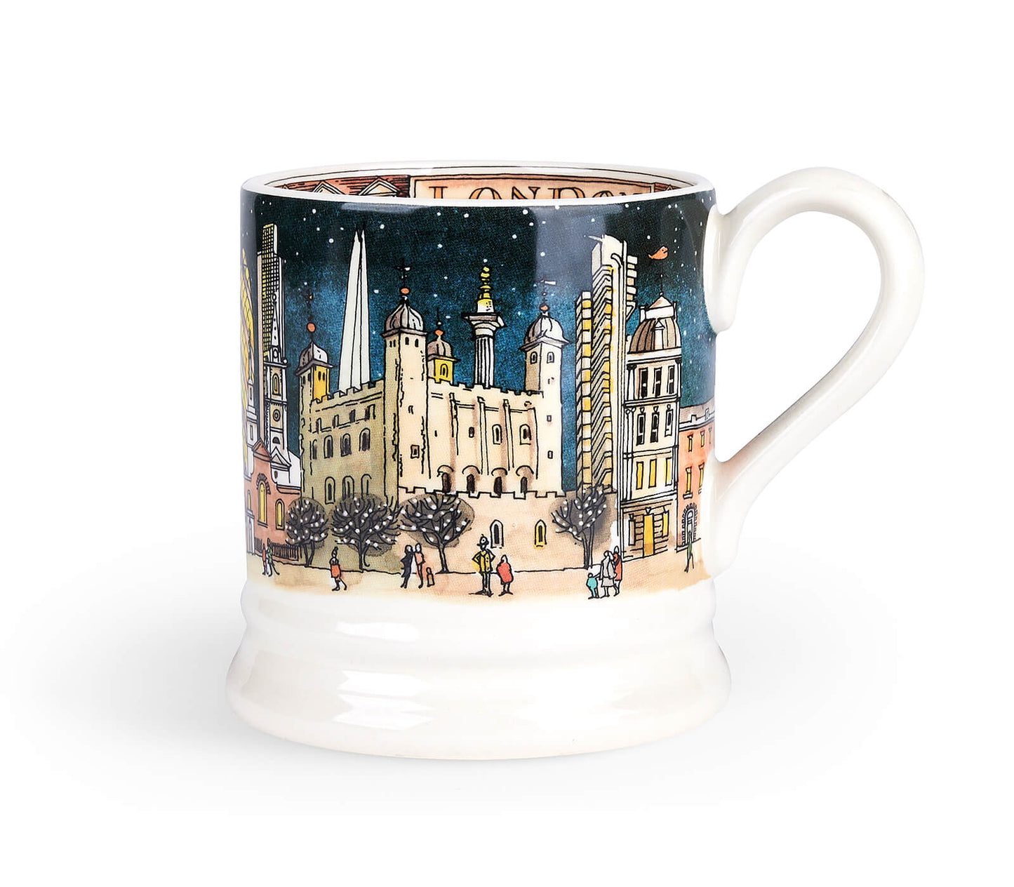 London & London at Night Set Of 2 1/2 Pint Mugs (Gift Boxed)-Emma Bridgewater Pottery-Joanne Hudson Basics