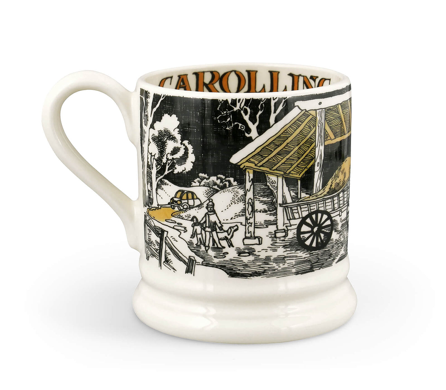 The Night Sky Christmas Carolling 1/2 Pint Mug-Emma Bridgewater Pottery-Joanne Hudson Basics
