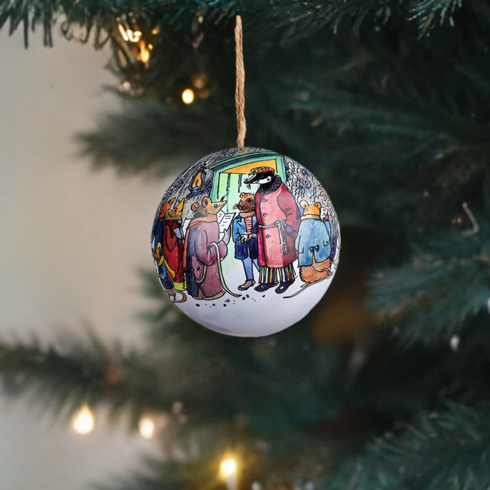 Emma Bridgewater Winter Scene Tin Bauble Set Of 4 Ornaments