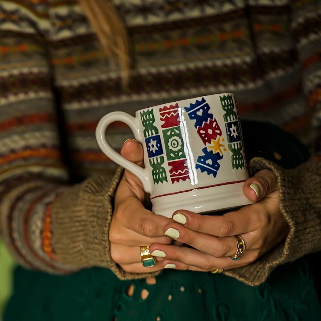 Christmas Crackers 1/2 Pint Mug-Emma Bridgewater-Emma Bridgewater Pottery-Joanne Hudson Basics