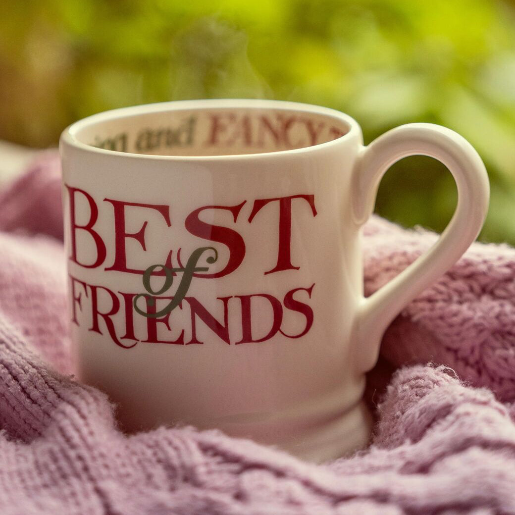 Christmas Toast Best Of Friends 1/2 Pint Mug-Emma Bridgewater-Emma Bridgewater Pottery-Joanne Hudson Basics