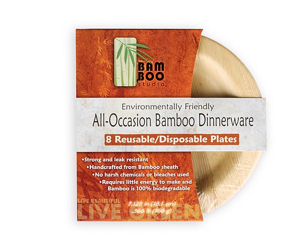 Bamboo Studio 7in Round Plate Set