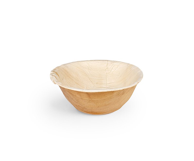 areca palm bowls Leaf & Fiber 5in Round Leaf Bowl 100/CS