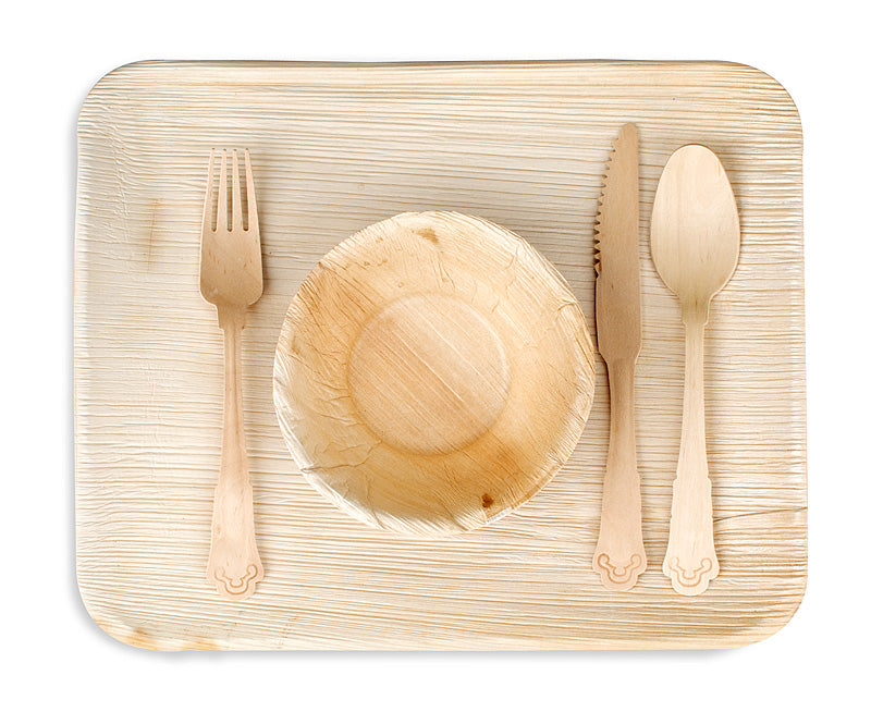 areca palm disposable plates Leaf & Fiber Large Disposable Platter Bulk 100/CS