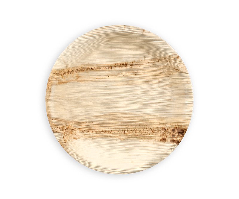 areca palm leaf plates manufacturers Leaf & Fiber Round 10in Dinner Plate Bulk 100/CS