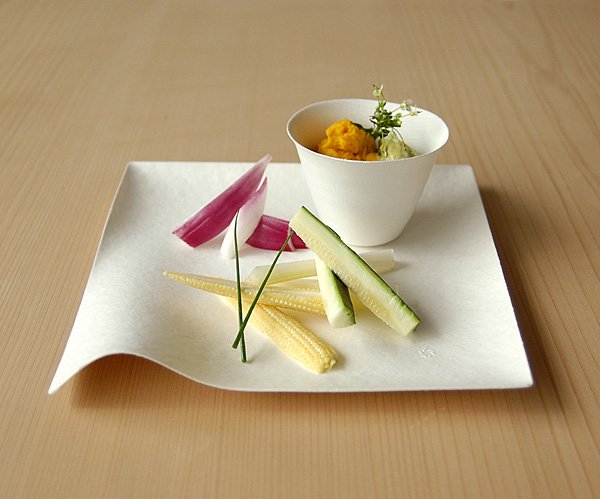 WASARA Kaku Large Square Plate Set