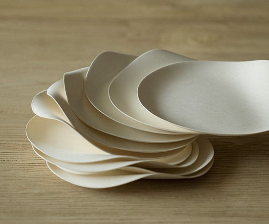 WASARA Maru Large Round Plate Bulk / 50 Pack