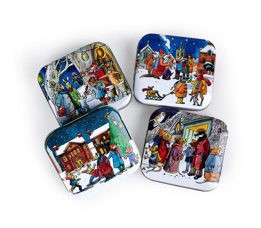 Emma Bridgewater Winter Scene Set of 4 Pocket Tins-Elite Tins-Joanne Hudson Basics