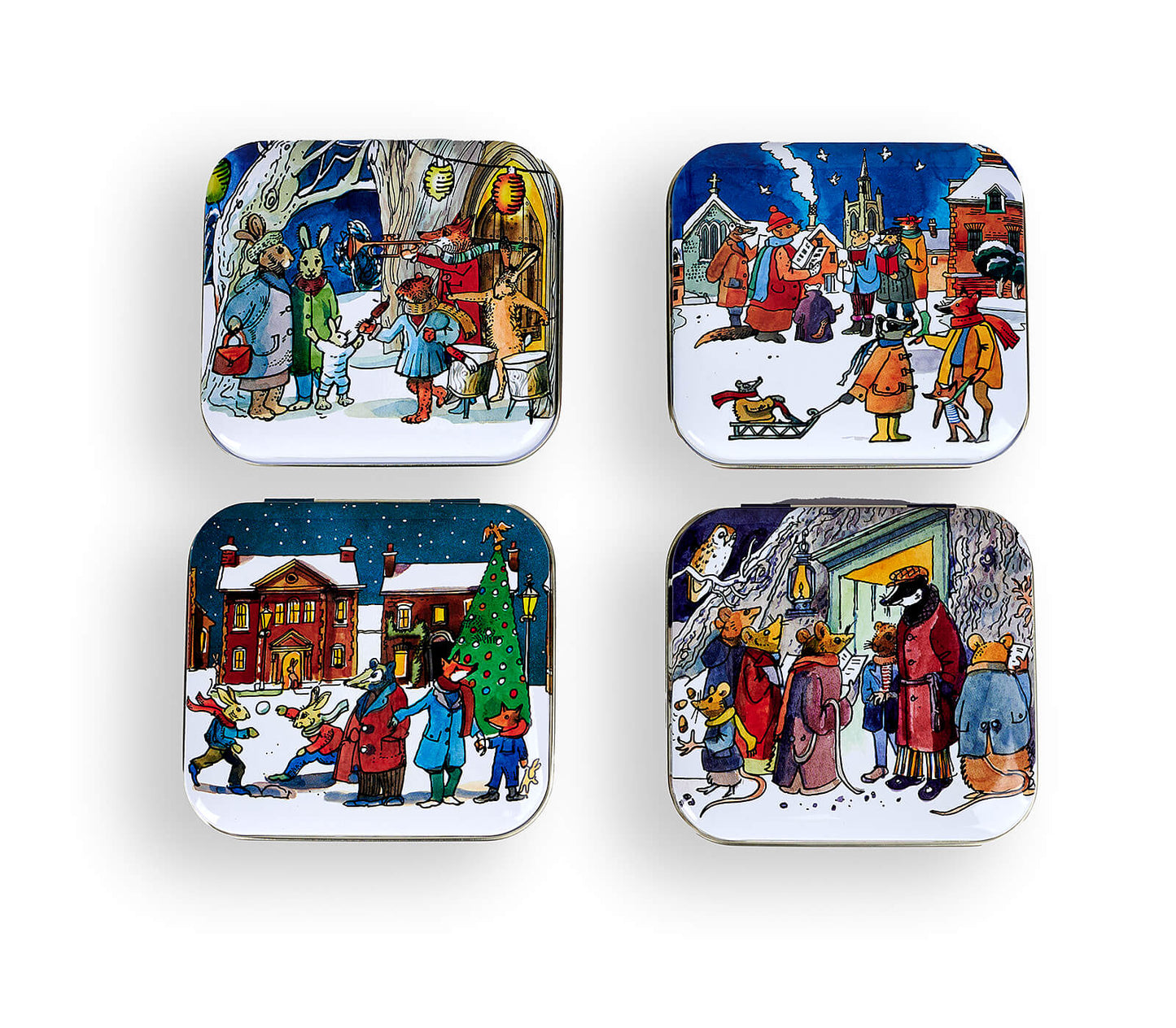 Emma Bridgewater Winter Scene Set of 4 Pocket Tins-Elite Tins-Joanne Hudson Basics