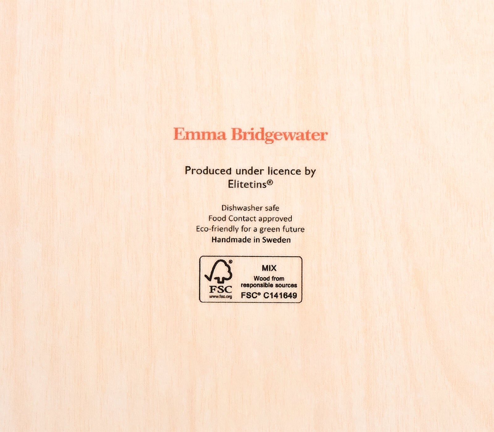 Hearts Rectangular Birch Tray-Emma Bridgewater-Emma Bridgewater Pottery-USA