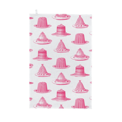 Pink Jelly & Cake Tea Towel