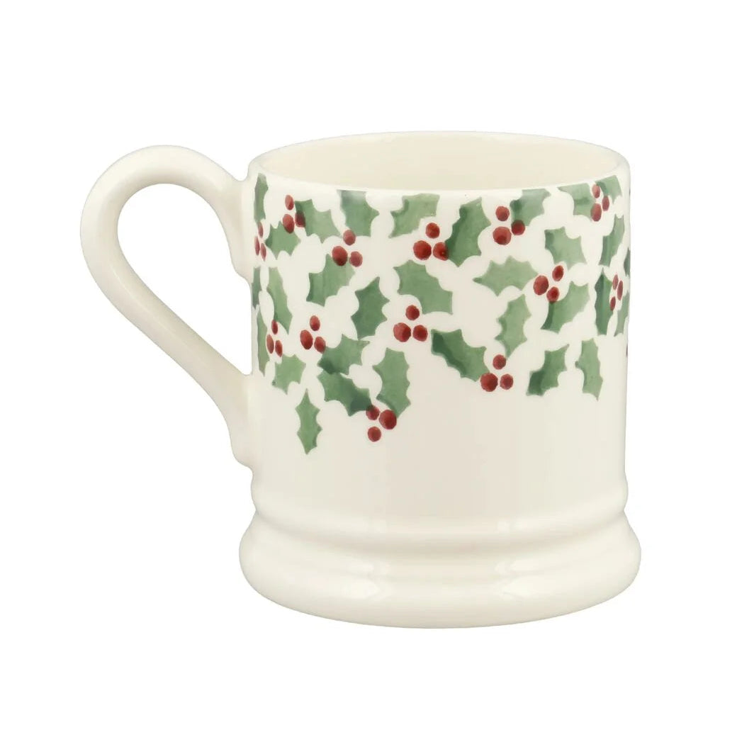 Tiny Scattered Holly 1/2 Pint Mug
