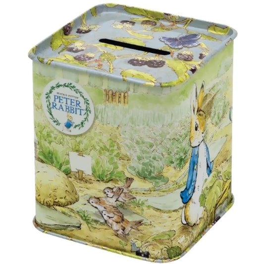 Beatrix Potter Peter Rabbit Tin Money Box