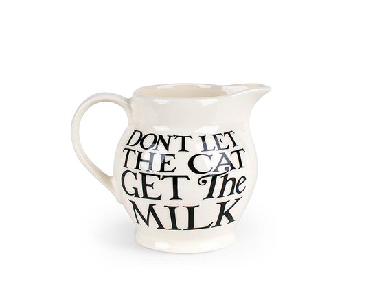 Black Toast All Over 1/2 Pint Jug-Emma Bridgewater-Emma Bridgewater Pottery-USA