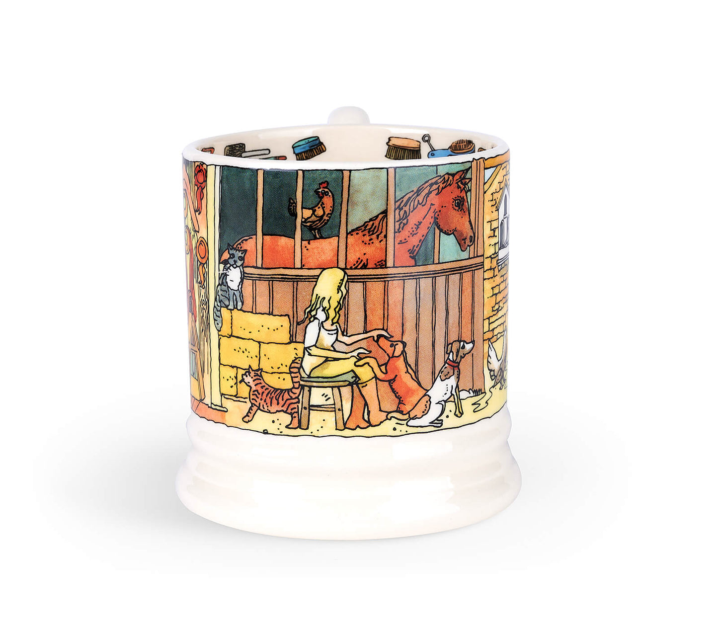 Down At The Stables 1/2 Pint Mug-Emma Bridgewater Pottery-Joanne Hudson Basics