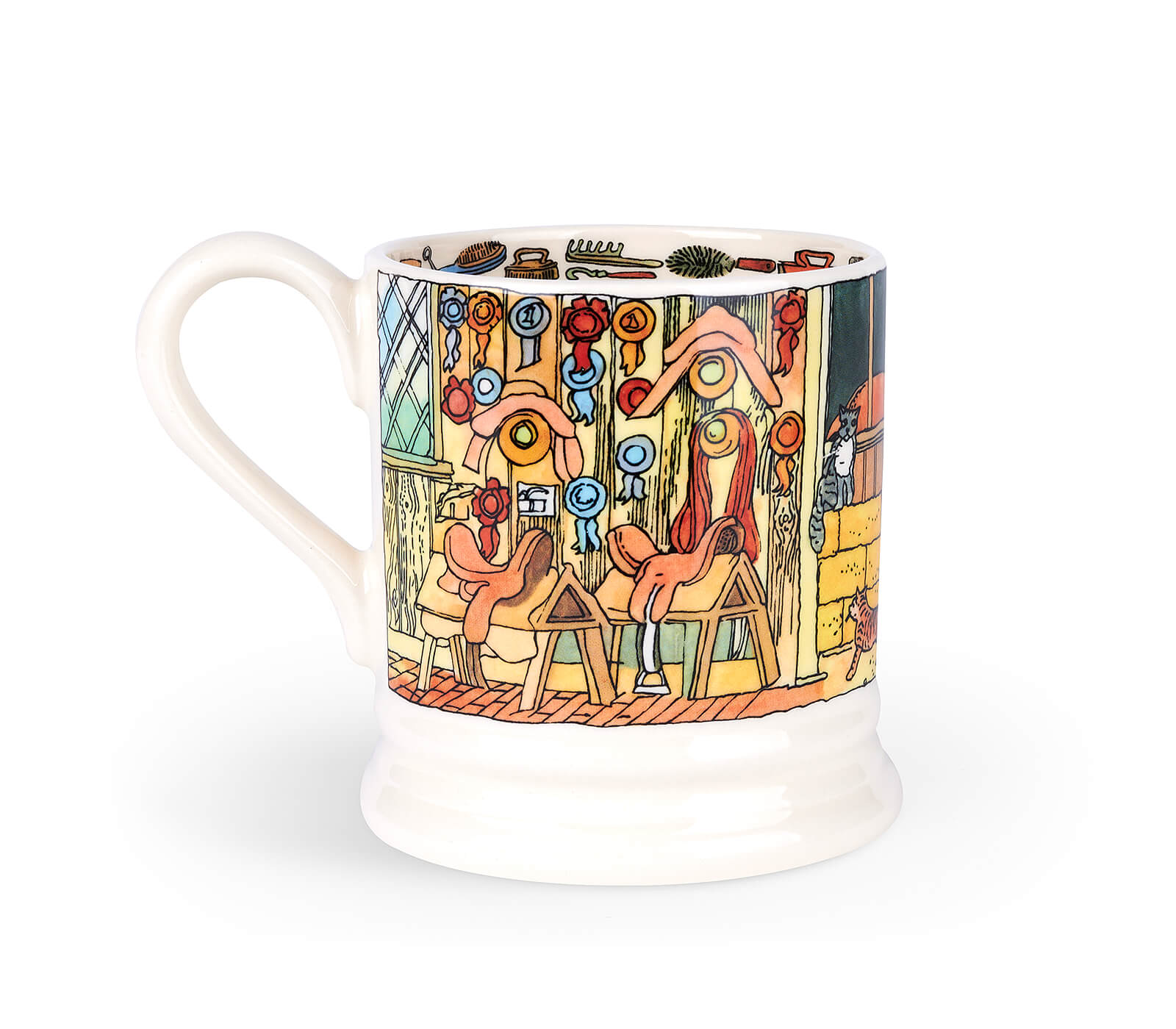 Down At The Stables 1/2 Pint Mug-Emma Bridgewater Pottery-Joanne Hudson Basics