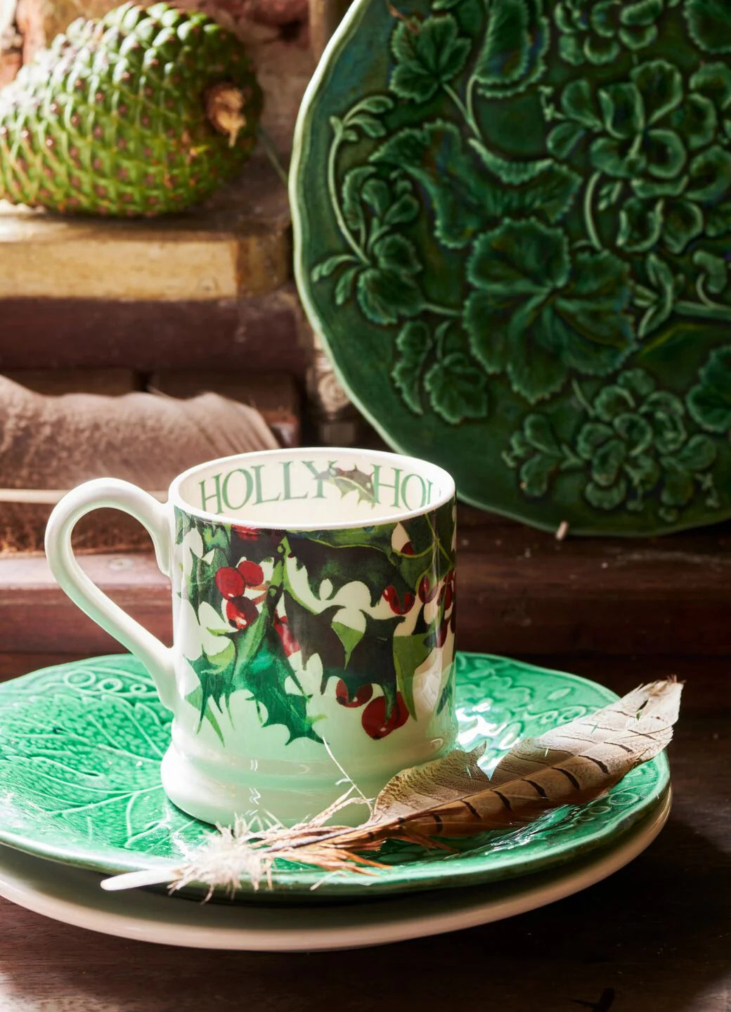 Holly 1/2 Pint Mug-Emma Bridgewater-Emma Bridgewater Pottery-Joanne Hudson Basics