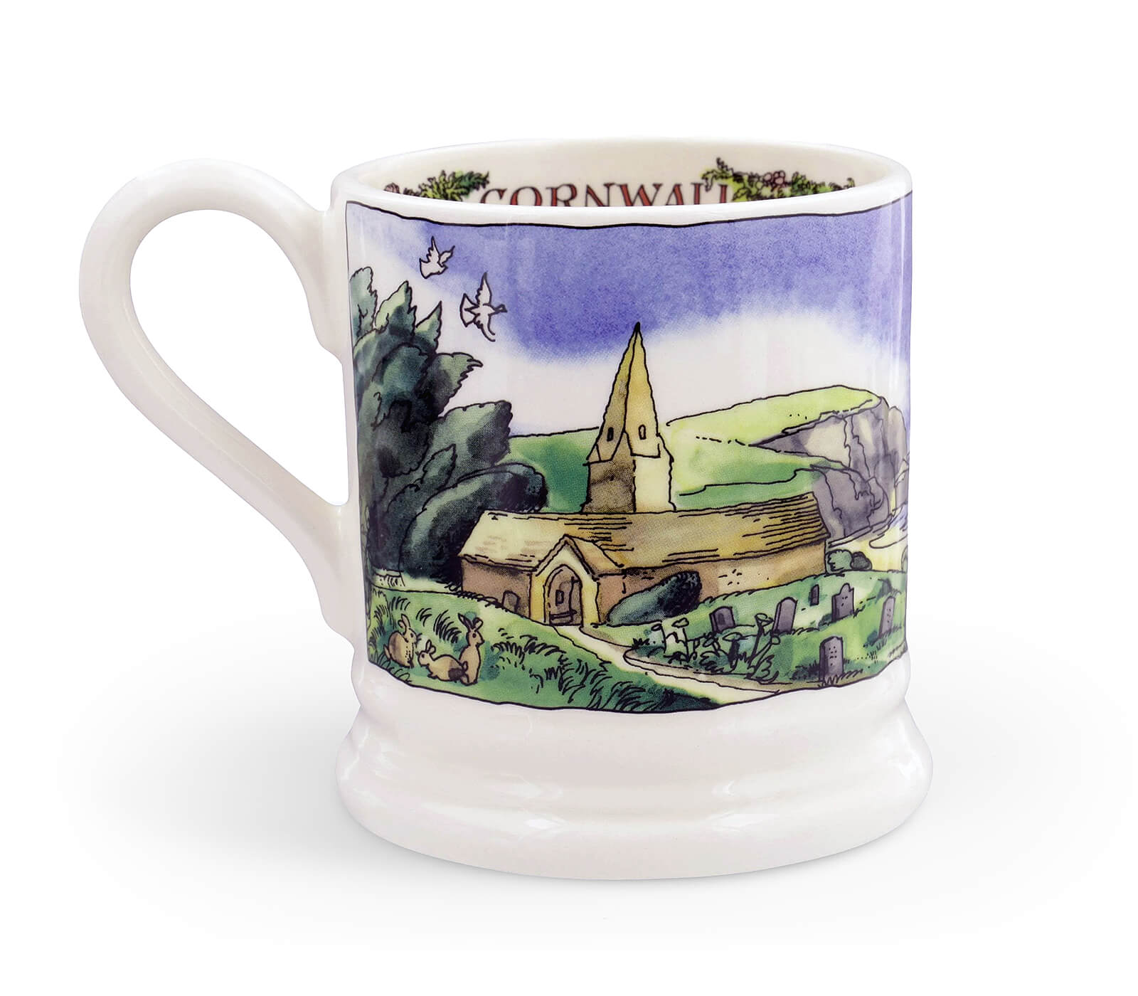 Landscapes Of Dreams Cornish Beaches 1/2 Pint Mug-Emma Bridgewater Pottery-Joanne Hudson Basics