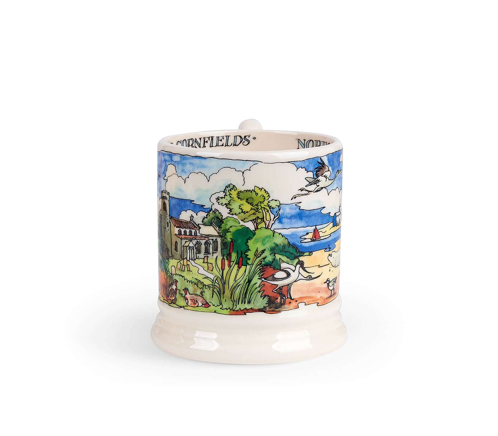 Landscapes Of Dreams Norfolk Coast 1/2 Pint Mug-Emma Bridgewater-Emma Bridgewater Pottery-USA