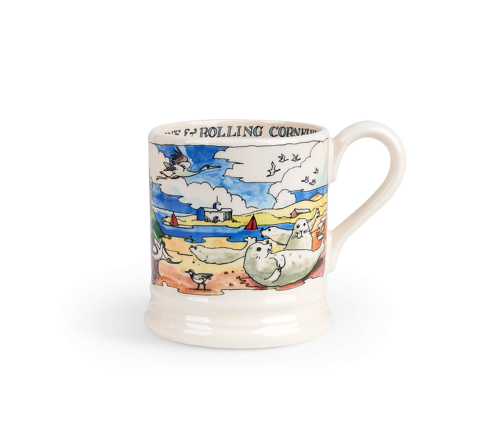 Landscapes Of Dreams Norfolk Coast 1/2 Pint Mug-Emma Bridgewater-Emma Bridgewater Pottery-USA