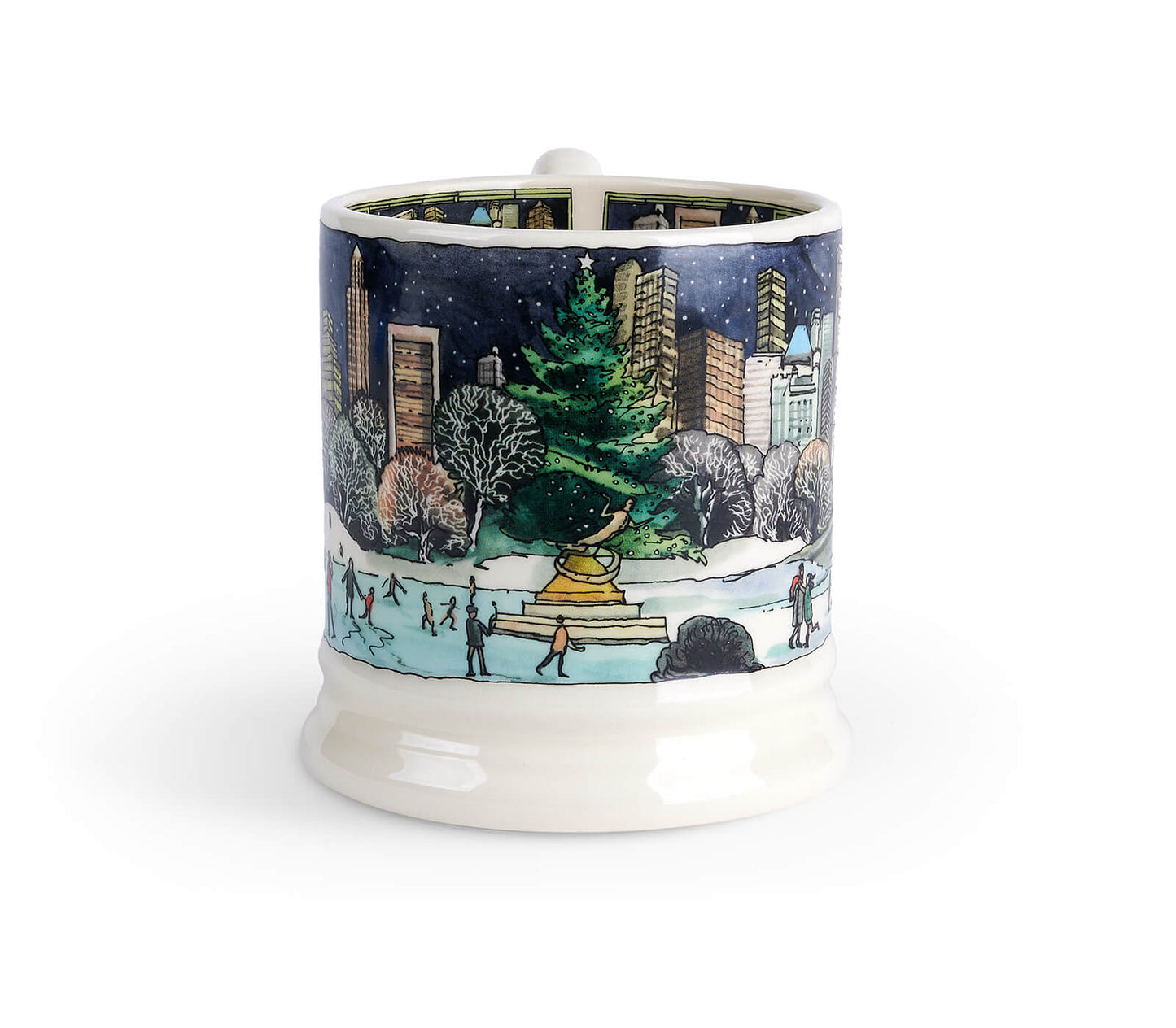New York At Christmas 1/2 Pint Mug (Gift Boxed)-Emma Bridgewater Pottery-Joanne Hudson Basics