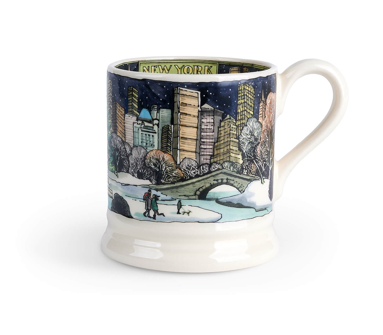 New York At Christmas 1/2 Pint Mug (Gift Boxed)-Emma Bridgewater Pottery-Joanne Hudson Basics