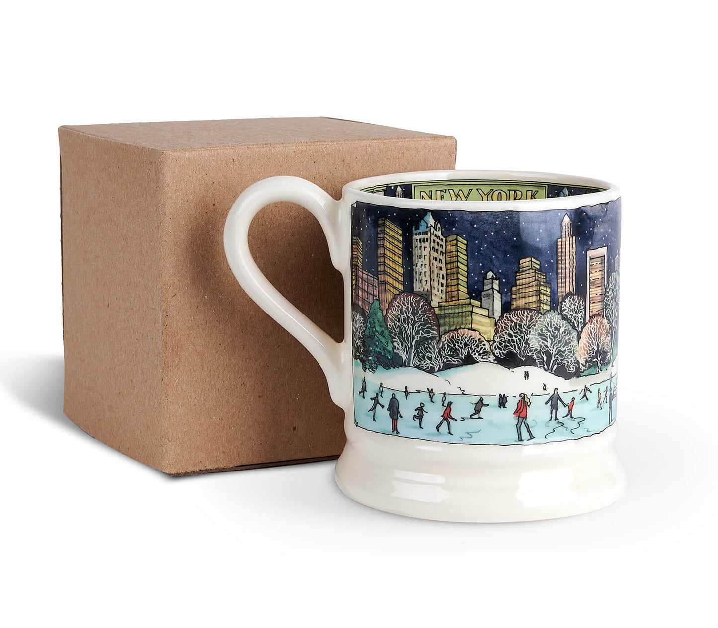 New York At Christmas 1/2 Pint Mug (Gift Boxed)-Emma Bridgewater Pottery-Joanne Hudson Basics