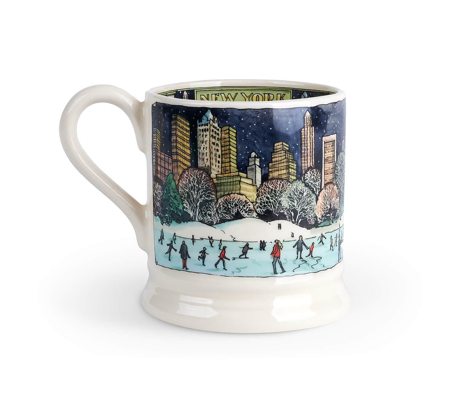 New York At Christmas 1/2 Pint Mug (Gift Boxed)-Emma Bridgewater Pottery-Joanne Hudson Basics