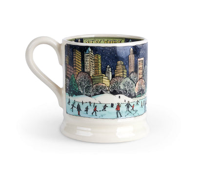New York At Christmas 1/2 Pint Mug (Gift Boxed)-Emma Bridgewater Pottery-Joanne Hudson Basics