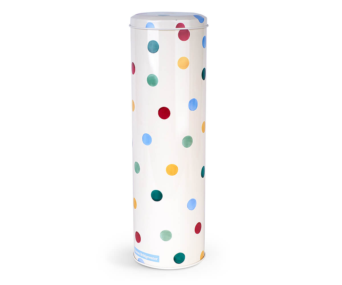 Polka Dot Tin Spaghetti Jar-Emma Bridgewater-Emma Bridgewater Pottery-USA