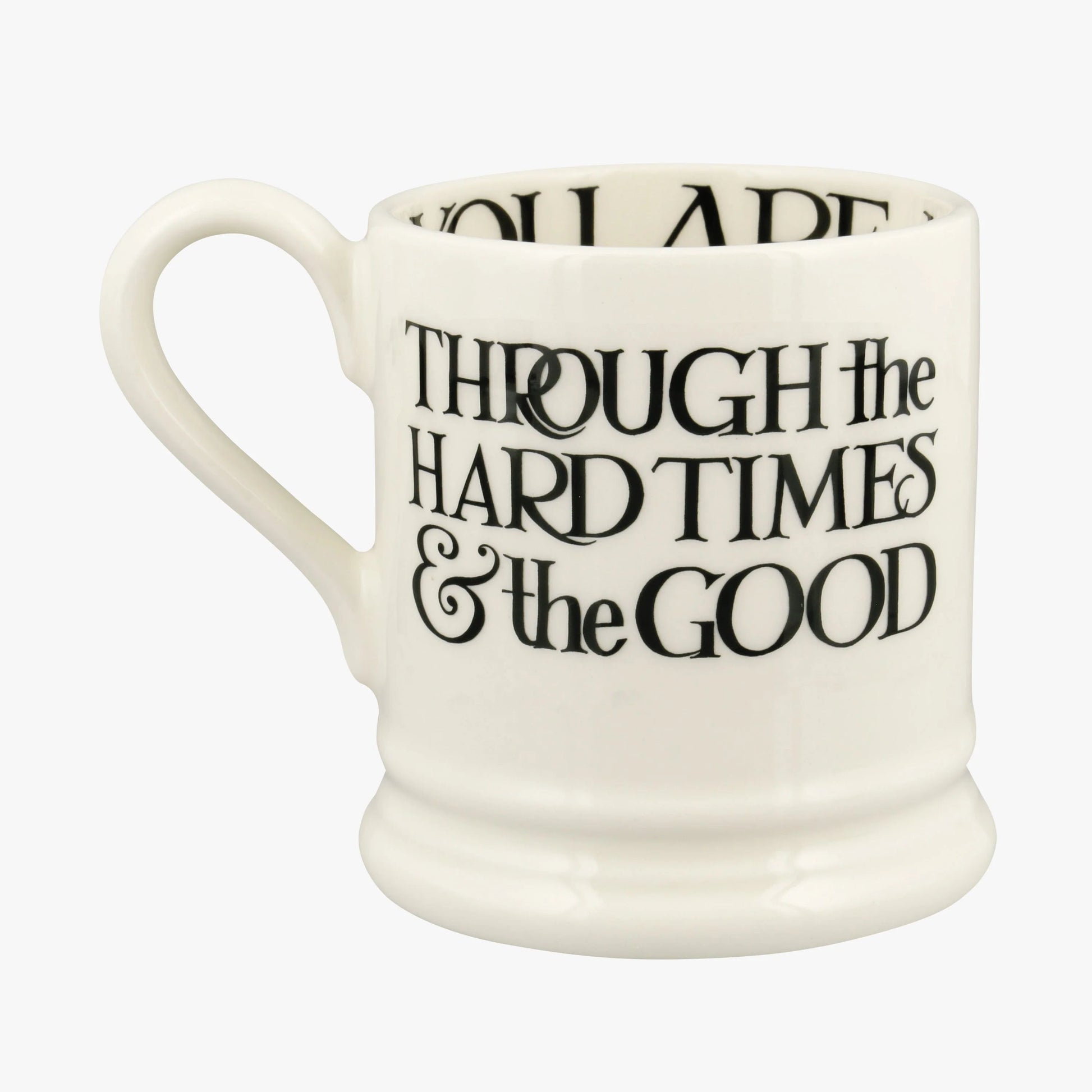 Black Toast You & Me 1/2 Pint Mug Set (Gift Boxed)-Emma Bridgewater Pottery-Joanne Hudson Basics