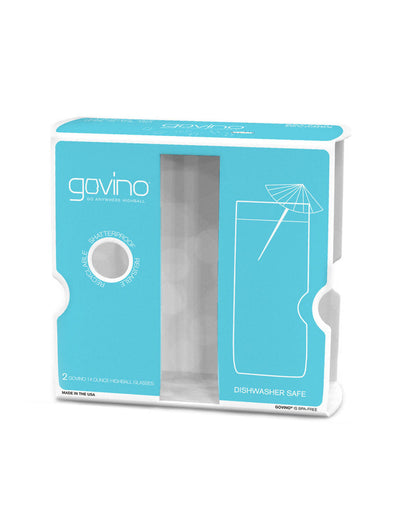 Govino 14-oz Dishwasher Safe Highball Glasses-GoVino-Joanne Hudson Basics