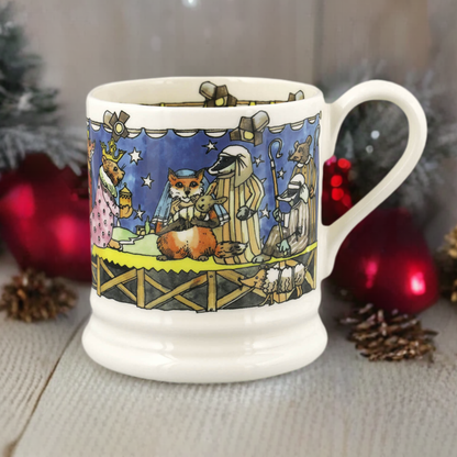Year In The Country Nativity Scene 1/2 Pint Mug