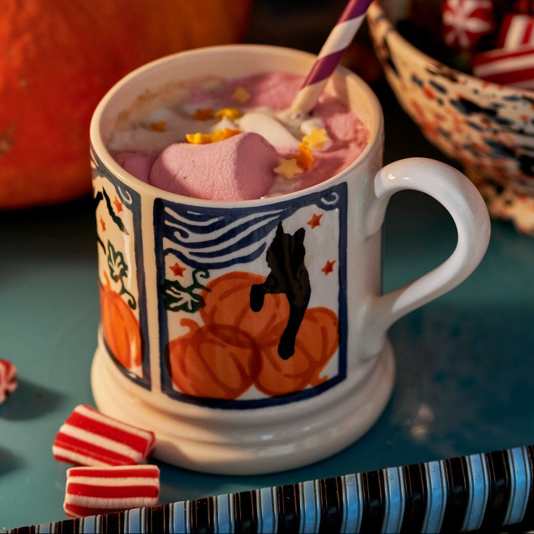 Cats & Pumpkins 1/2 Pint Mug