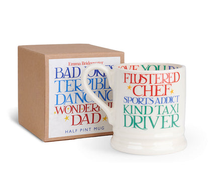 Rainbow Toast Wonderful Dad 1/2 Pint Mug (Gift Boxed)-Emma Bridgewater Pottery-Joanne Hudson Basics