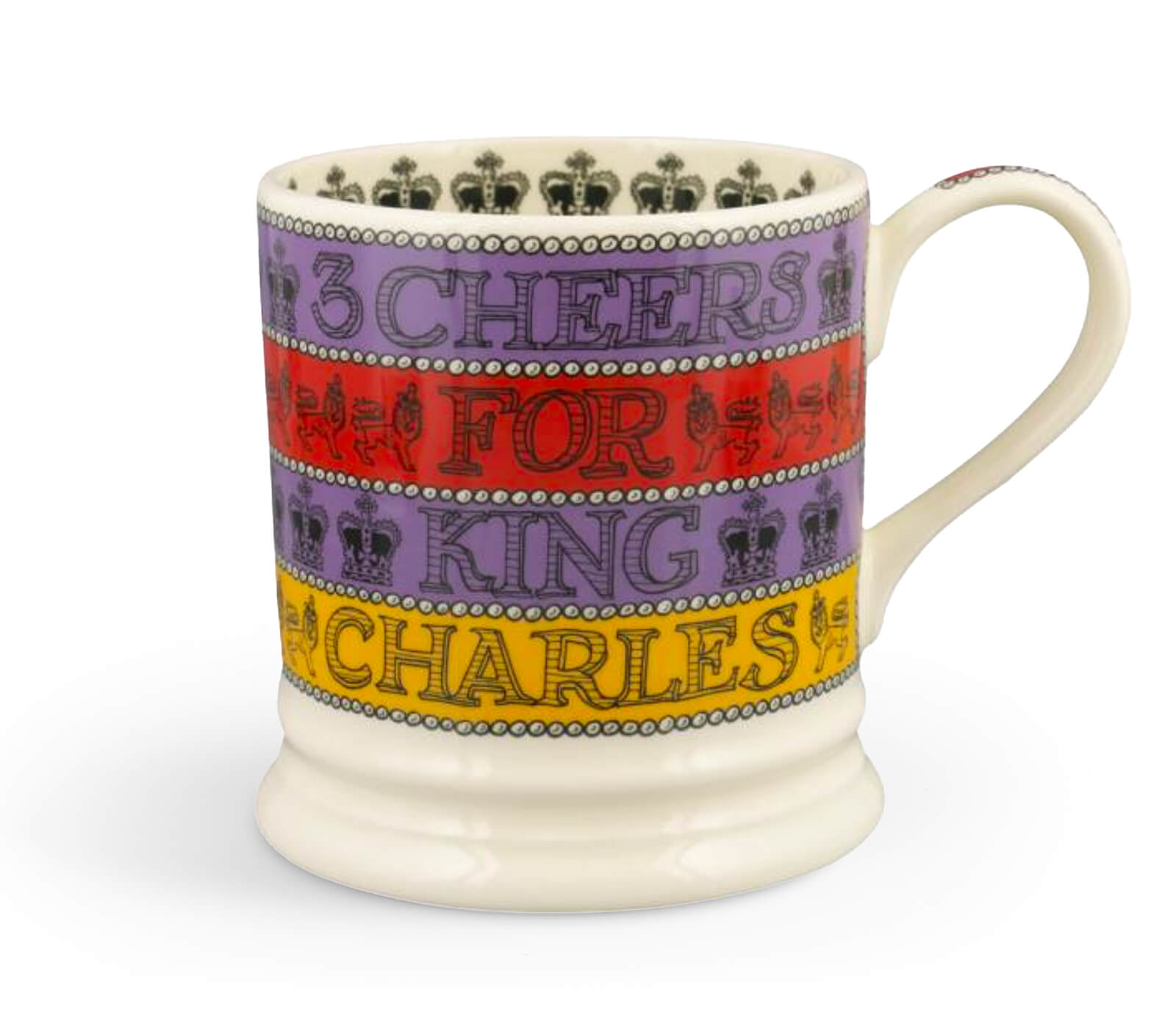 3 Cheers for King Charles 1 Pint Mug-Emma Bridgewater Pottery-Joanne Hudson Basics