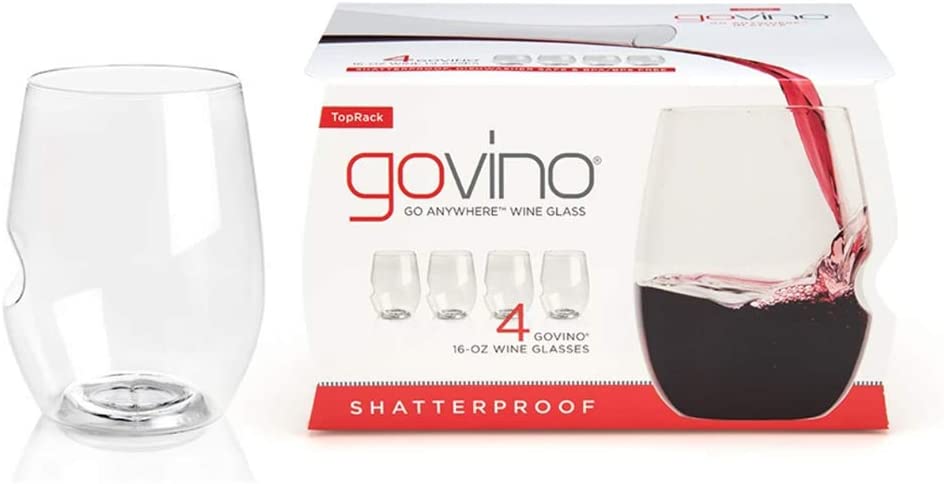 Govino Stemless Shatterproof Red Wine Glasses