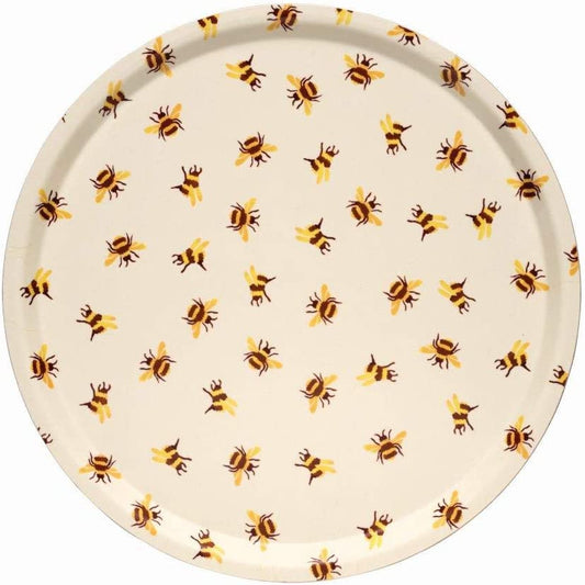 Bumblebee Round Birch Tray