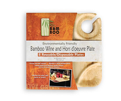 Bamboo Studio 9in Wine Plate Set