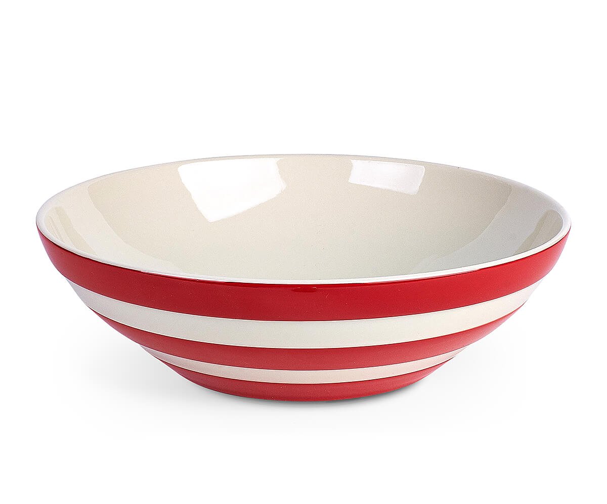 Cornishware Red Serving Bowl