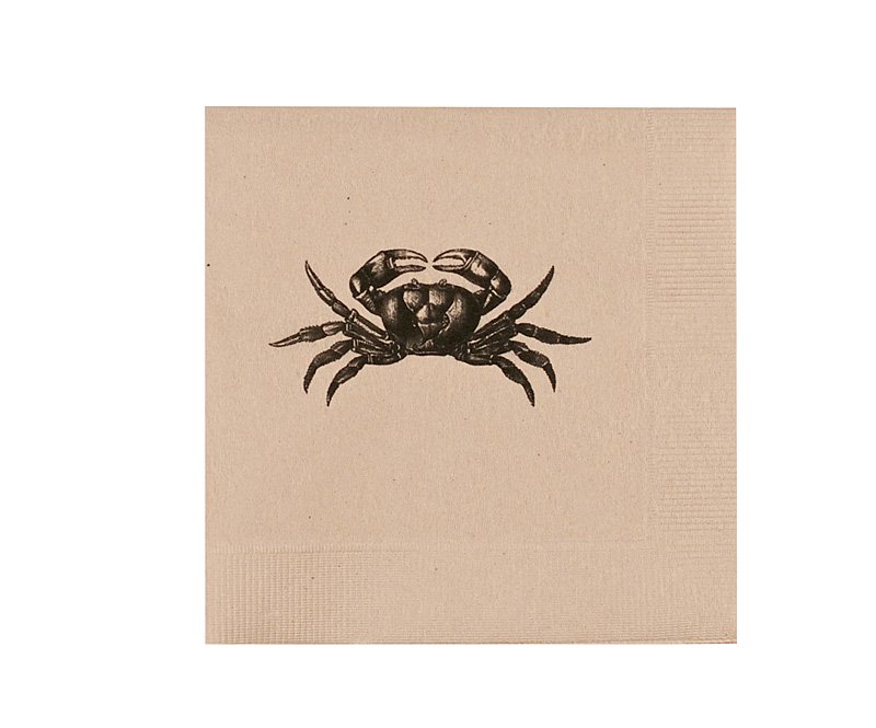 Crab Cocktail Paper Napkins (Recycled)