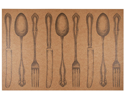 Cutlery Placemat Paper Tear-Off Pad