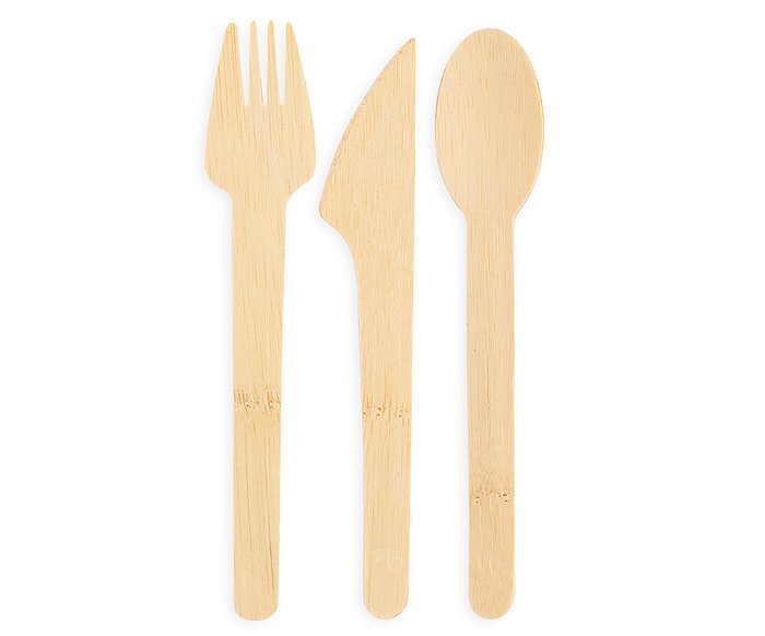 Veneerware Bamboo Utensil Set