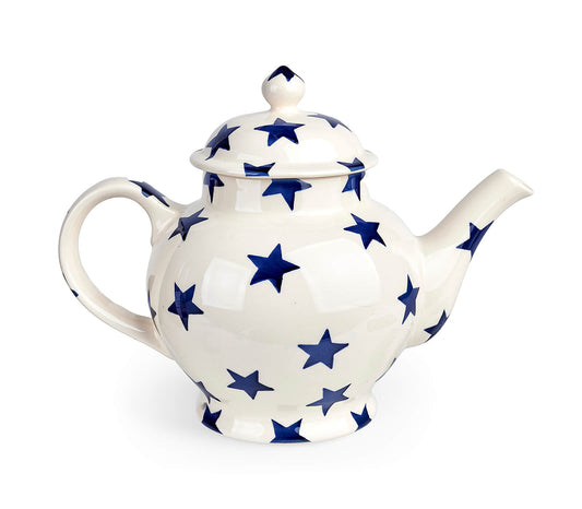 Blue Stars 4 Cup Teapot (Gift Boxed)-Emma Bridgewater-Emma Bridgewater Pottery-USA
