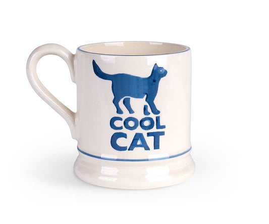 Bright Mugs Cool Cat 1/2 Pint Mug-New Items-Emma Bridgewater Pottery-USA
